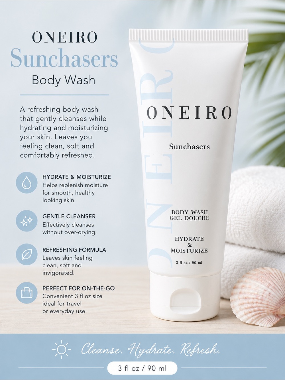 ONEIRO Sunchasers Body Wash - 3oz Tube